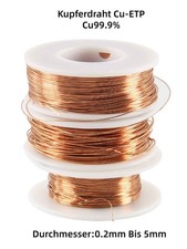 Kupferdraht Blank Ø0.2 mm Bis