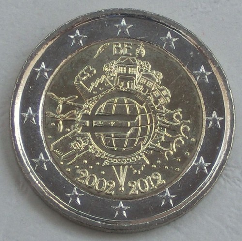 Euro gedenkmünze belgien - 2,