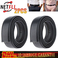 2PCS Herrengürtel Ohne Schnalle 115cm Für Retro Jeansgürtel Ratschengürtel 3,6cm