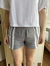 Vila Kufiya Shorts Pali Hose Kurz Baumwolle Schwarz Weiß Gr. L