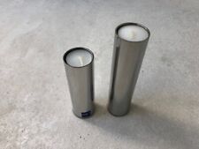 mono Leuchter 2 Stk. unbenutzt Edelstahl Teelichthalter