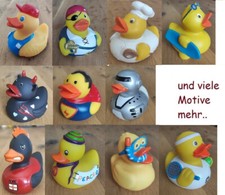 Badeente in vielen verschiedenen Designs Quietscheente Gummiente Deko Ente Tiere