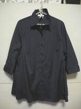 "St Emile" Bluse, A-Linie, Gr.42, marine