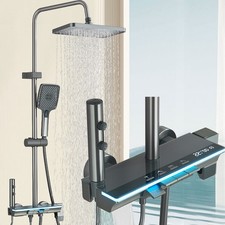 Edelstahl Duschset LED
