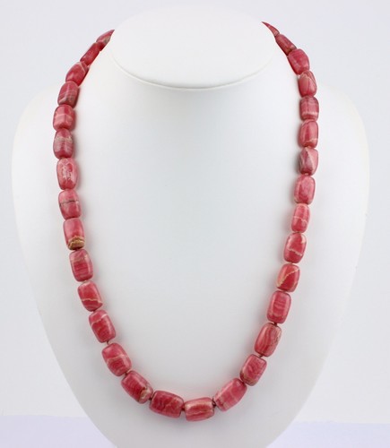 Rhodochrosit kette rechteckig - rhodochrosit,