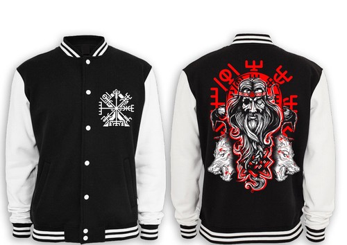 Odin hugin munin collegejacke - hugin,