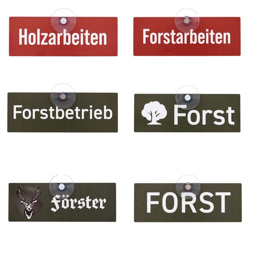 Forst schild mit saugnapf - forst,