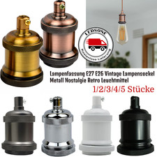 Lampenfassung E27 Vintage Lampensockel Metall Nostalgie Retro Leuchtmittel