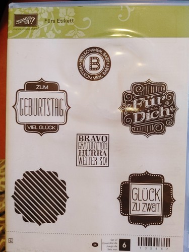 Stampin stempelset fürs - stempelset,