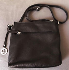 L.CREDI Umhängetasche LEDER schwarz TOP