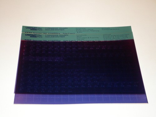 Microfich ersatzteilkatalog - microfich,