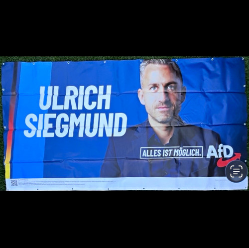Afd wahlplakat banner - banner, ulrich
