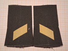 Bundeswehr Rangschlaufen Marine gelb auf oliv Korporal 1 paar