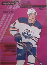 Tyler Benson #FXRTB Synergy 20-21 Rookies PURPLE 230/349 Kassel Huskies