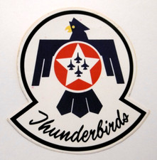 Werbe-Aufkleber Thunderbirds Kunstflugstaffel United States Air Force USAF 80er