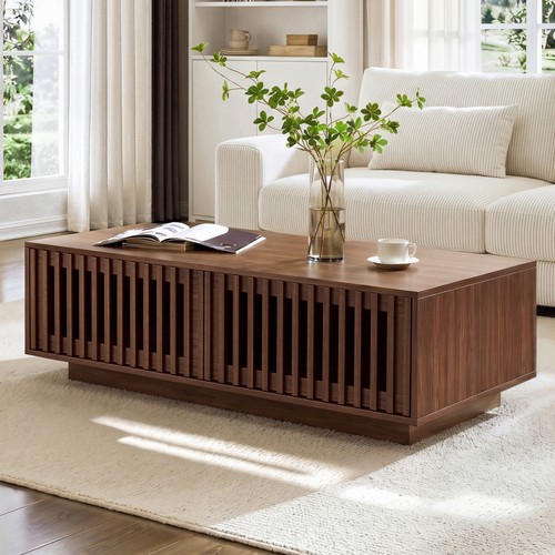 Couchtisch 100x50x35cm walnuss - couchtisch,
