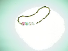 Armband, LOVE, Bracelet, Armband, Buchstabenperlen,