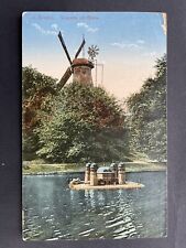 AK Bremen Wallpartie mit Mühle Teich Wasser Park um 1920 #437