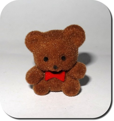 Miniatur teddy bär - teddy, beflockt