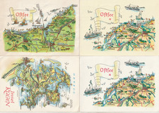 AK 4 Postkarten Ostsee