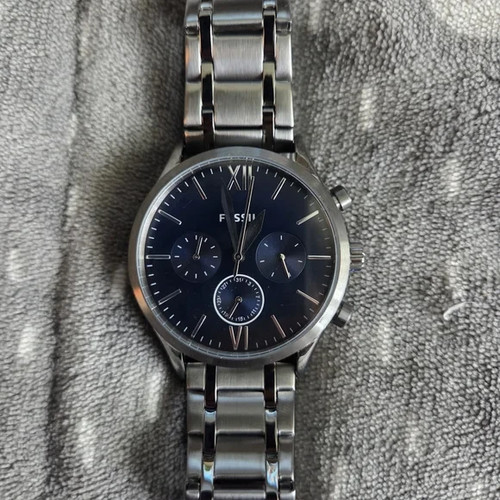 Fossil black dial - fossil, stainless