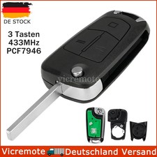 3 Tasten Klapp Funk Schlüssel Fernbedienung für Opel Vectra C Signum 2003 - 2008