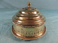 Deckeldose Zierschale Räuchergefäß Messing Antik Stil Verziert Schmuckdose 9b6