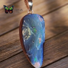 Boulder Opal Anhänger mit 925