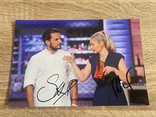 Original handsigniertes Foto von Steffen Henssler & Ruth Moschner