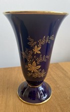 Lindner Kueps Bavaria Vase Marie Echt Cobalt 33/20 60er/70er Vintage Top! 