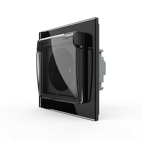 Livolo steckdose glas schwarz - steckdose,