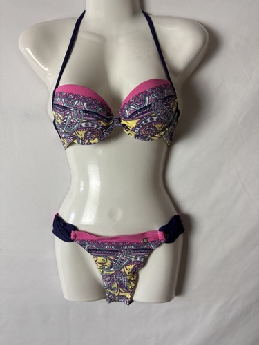 Push bikini lila gemustert - up,