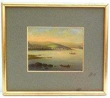 Antikes MINIATUR ÖLGEMÄLDE