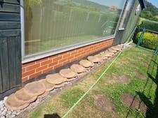 Garten Sandstein Gehweg Trittplatten Durchmesser 30 cm