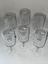 3x3 Peill Kristall Gläser,H.15.5 + 17.5cm, D-5+ 6cm, Muster siehe Foto‘s