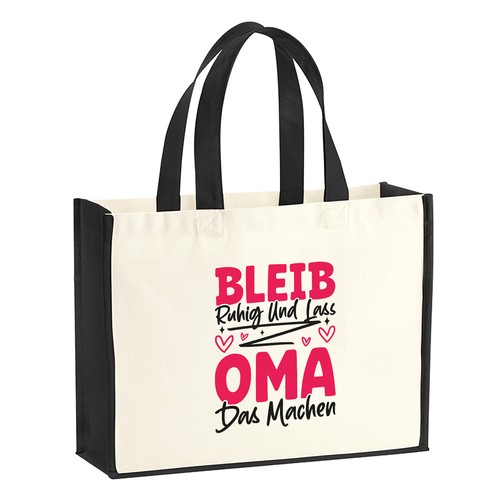 Jutetasche bleib ruhig und - jutetasche,