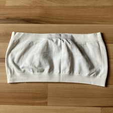 Seamless Bandeau Top weiß, Größe M