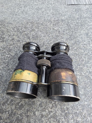 Antikes fernglas messing leder - antikes,