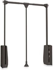 Emuca Kleiderlift Ausziehbar 600-830mm Schrankorganizer Garderobe Mokka A22