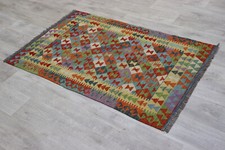 158x98 cm orient Teppich Afghan Turkmen Nomaden Planzenfarbe kelim kilim No5408