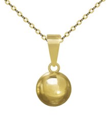 ECHT GOLD *** Kleiner Kugel Anhänger, Kette