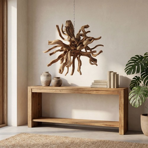Hängedeko teak wurzel holz - teak, b