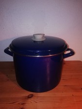 Alter Emaille Topf  Henkeltopf