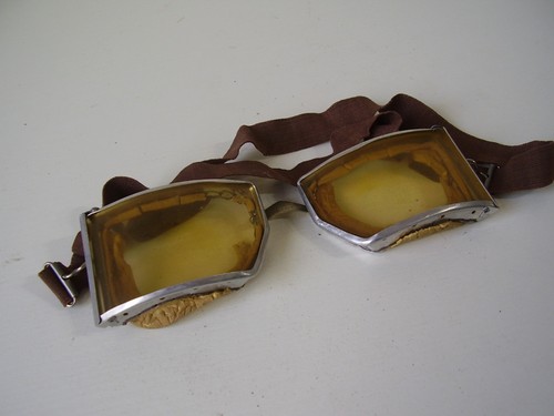 Antike seltene motorrad brille - motorrad,