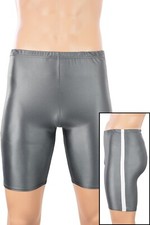 Herren Wetlook Radler Galonstreifen starker Glanz stretch elastisch Sporthose