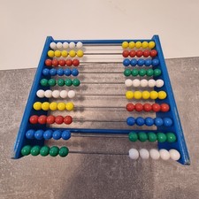 Rechenschieber Holz 100 Kugeln