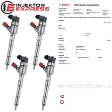 0445110351 4x Injektor Einspritzdüse Fiat Peugeot Opel 1.3 CDTI Multijet