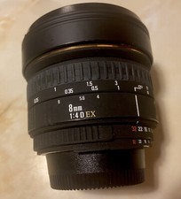 Sigma Nikon Fit 8 mm D EX F4 Fischauge 180 neuwertig