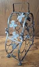 Weinregal, Flaschen-Ständer aus Metall, Antik-braun