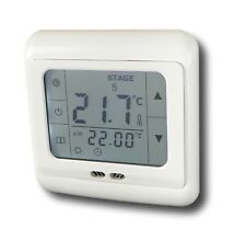 Digital Thermostat Touchscreen Raumthermostat 24V Fußbodenheizung weiss #844